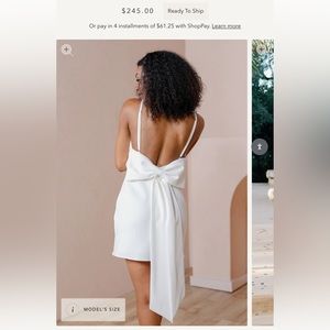 Revelry Bow Back Dress